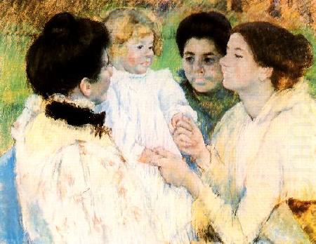 Women Admiring a Child, Mary Cassatt